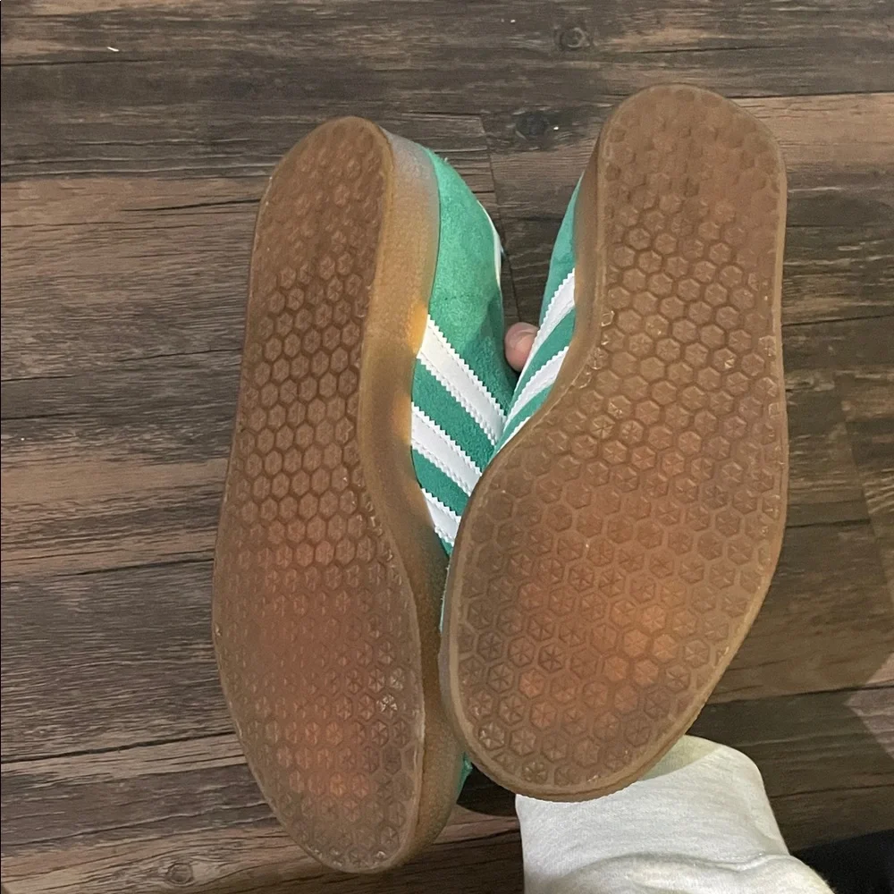 adidas Originals Men's Gazelle Shoes, Green Court Gum - Picture 12 of 16